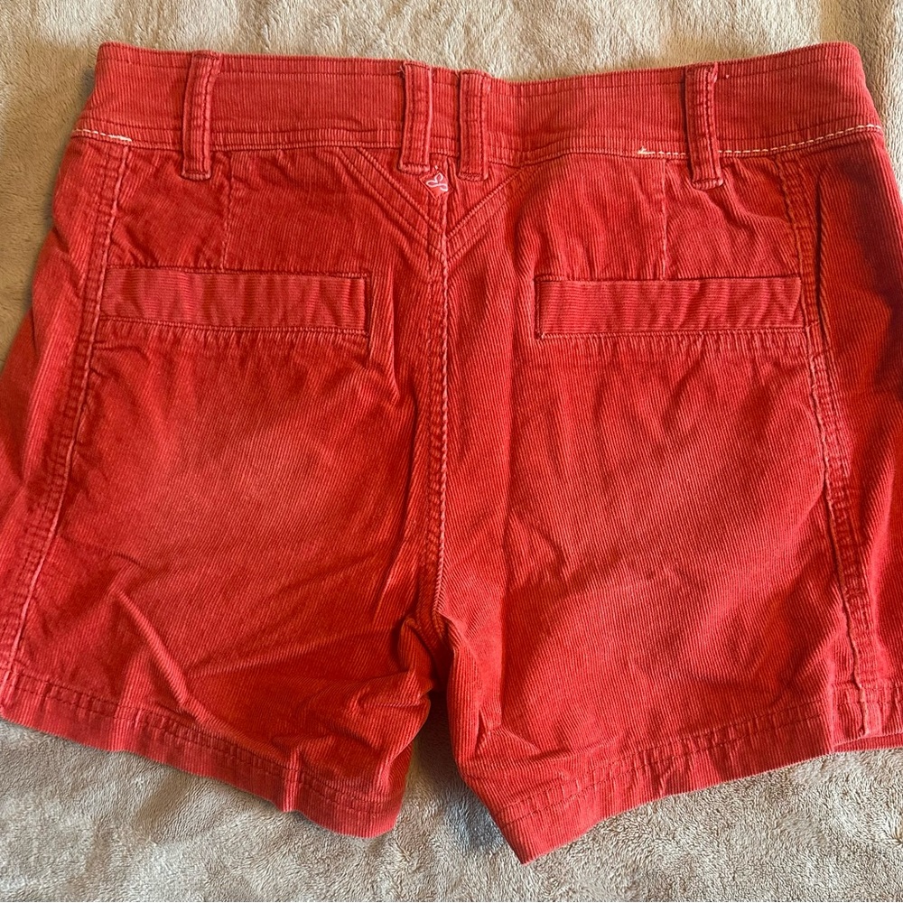 Prana Women's Redish Corduroy Shorts